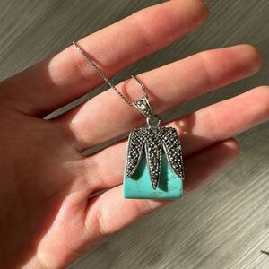 Turquoise Silver Necklace
